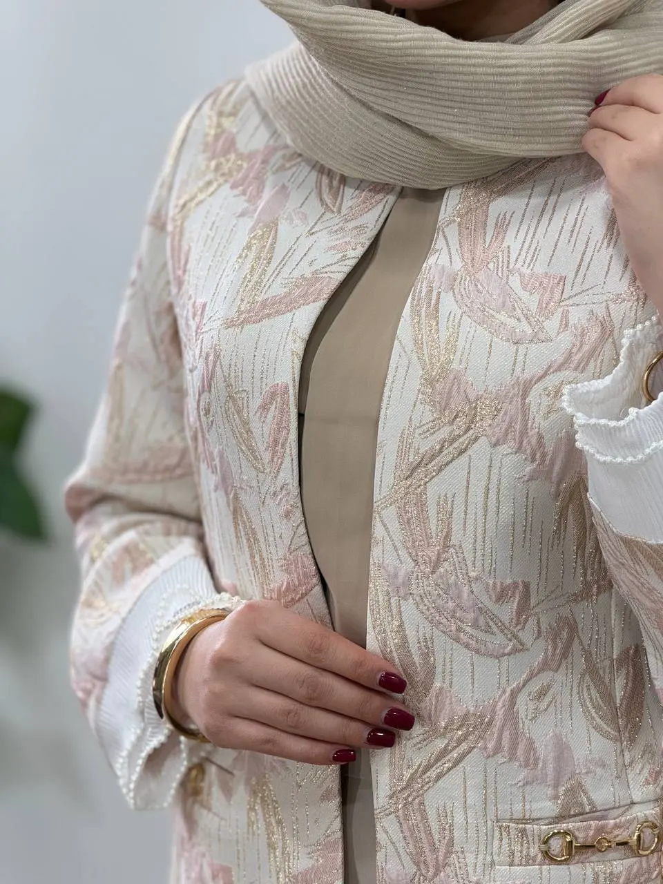 مانتو ژاکارد مجلسی آیسو فروزان